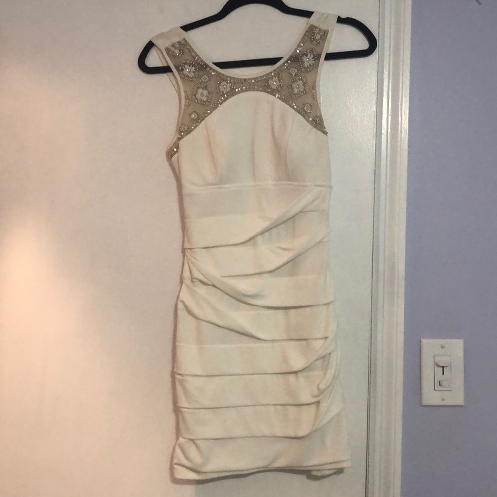 White tight dress